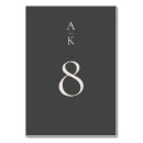 Search for monograms table cards Elegant