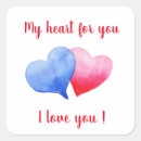 Search for cute cartoon valentines stickers I love you