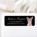 Search for black dress return address labels Birthday