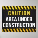 Search for caution sign posters Construction
