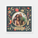 Search for vintage christmas napkins Botanical