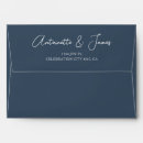 Search for navy blue wedding envelopes Minimalist