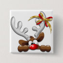 Search for funny christmas badges Reindeer