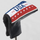 Search for red white and blue golf head covers Usa