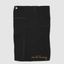 Search for modern trendy golf towels Black
