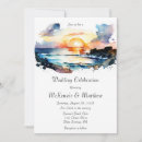 Search for ocean water wedding invitations Sunset