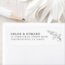 Search for elegant flowers return address labels Hand drawn flowers