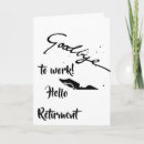 Search for boss leaving cards Retired