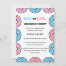 Search for doughnut gender reveal invitations He or she