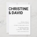 Search for white letter invitations Black and white