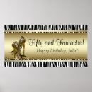 Search for black gold birthday party posters 50th