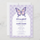 Search for lavender baby shower invitations Butterfly