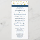 Search for polka dot wedding programs Order of ceremony
