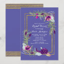 Search for violet bridal shower invitations Boho