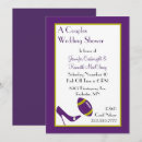 Search for purple shower wedding invitations Stylish