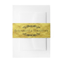 Search for gold foil wedding invitation belly bands Glam