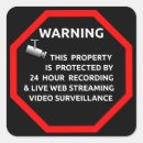 Search for video surveillance stickers Protection