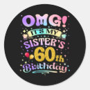 Search for 60 years old stickers Birthday party