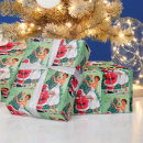 Search for santa wrapping paper Vintage