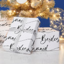 Search for bridesmaid wrapping paper Black