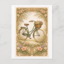 Search for bicycle basket postcards Floral