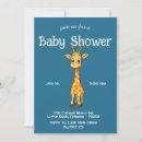 Search for blue giraffe baby shower invitations Animal