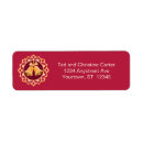 Search for circular return address labels Festive