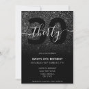 Search for black glitter invitations Chic