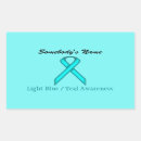 Search for teal ribbon stickers Ovarian cancer
