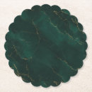 Search for gold marble coasters Green and gold