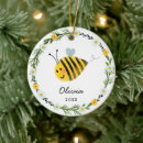 Search for bumble bee christmas tree decorations Yellow