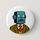 Search for funny robots badges Cute