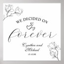Search for our love story wedding signs Welcome