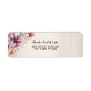 Search for country wedding return address labels Watercolor flowers