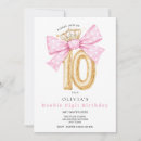 Search for double digits birthday invitations 10th birthday party