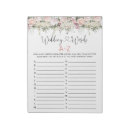 Search for wedding shower notepads Girly
