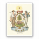 Search for maine state stickers Vintage flag