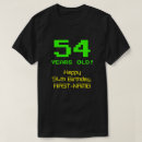 Search for 54 birthday tshirts 54 years old