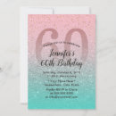 Search for ombre birthday invitations Teal