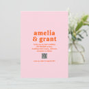 Search for pink and orange invitations Bride