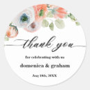 Search for coral wedding stickers Floral