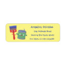 Search for paint brush return address labels Cute