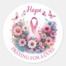 Search for breast cancer ribbon stickers Butterfly