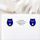 Search for blue owl return address labels Owls