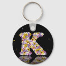 Search for the letter k key rings Flowers