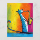 Search for blue cats postcards Artistic
