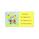 Search for insects return address labels Whimsical