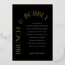 Search for gold foil bridal shower invitations Brunch and bubbly