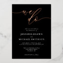 Search for rose gold and black weddings Calligraphy