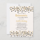 Search for glitter confetti invitations Black